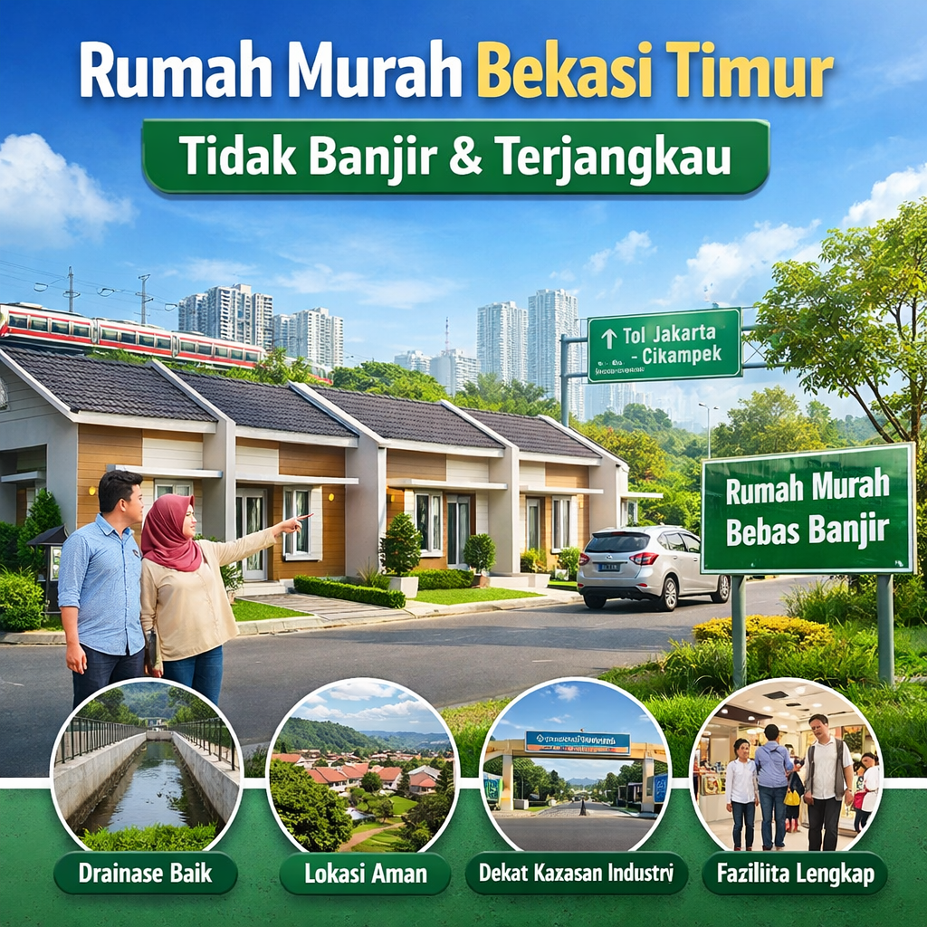 Rumah Murah Bekasi Timur tidak banjir