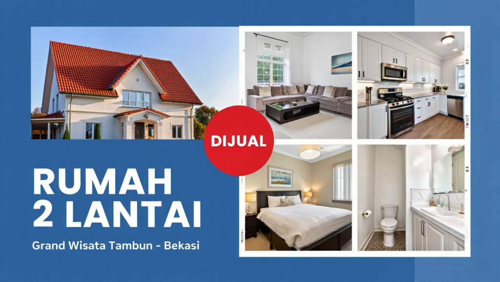 rumah 2 lantai di grand wisata tambun bekasi