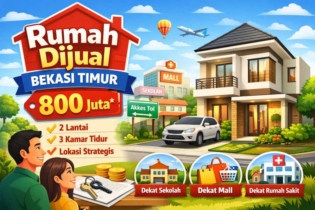 rumah dijual bekasi timur 800 juta